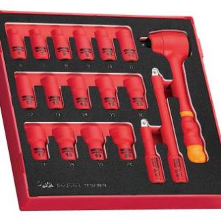PIPENØKKELSETT 3/8 EVA 1000V TENGTOOLS