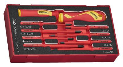 SKRUTREKKERSETT 1000V TEAMDV10 TENGTOOLS