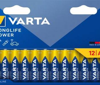 BATTERI LONGLIFE PWR AA 12-PK VARTA