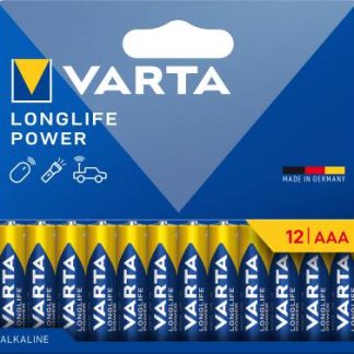 BATTERI LONGLIFE PWR AAA 12-PK VARTA