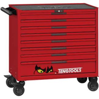 Tengtools - VERKTØYSETT 525 DELER TENG TOOLS RØD 37" FOAM SITE HD