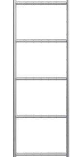 VEGG-/TAKSTIGE W.STEPS STÅL METALL 1,5M